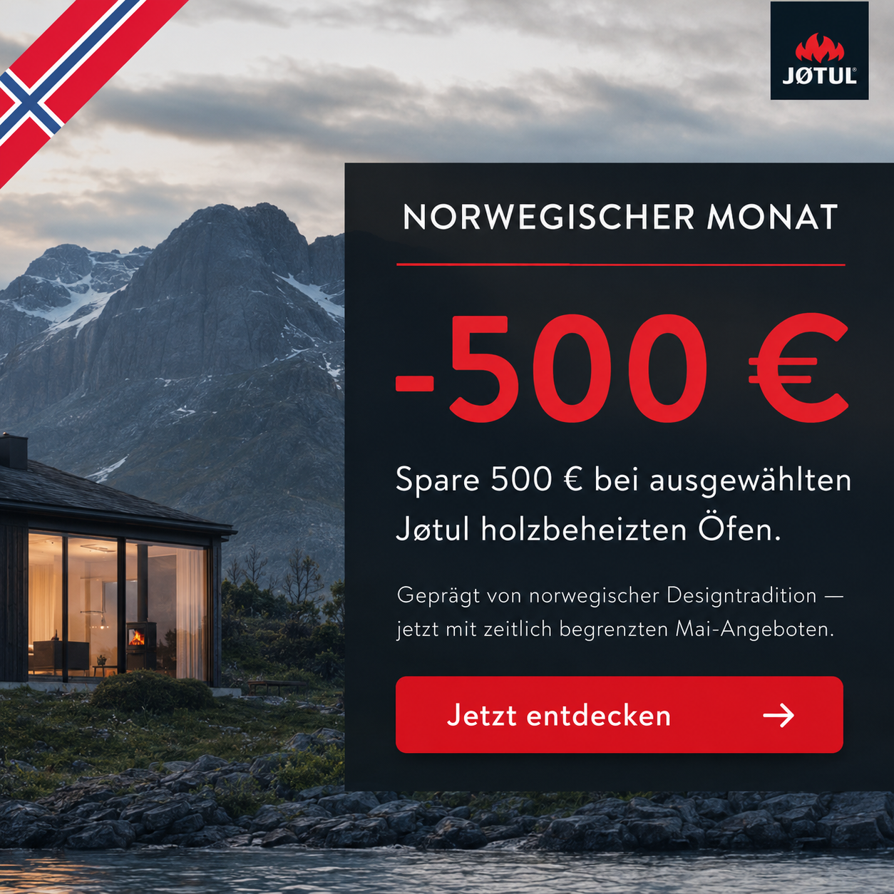Norwegischer Monat - spare 500,- € auf ausgewählte Modelle, gültig bis 31.05.2026. ** UVP