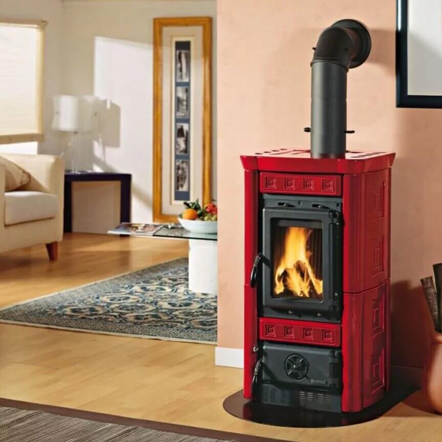 Kaminofen La Nordica in rot
