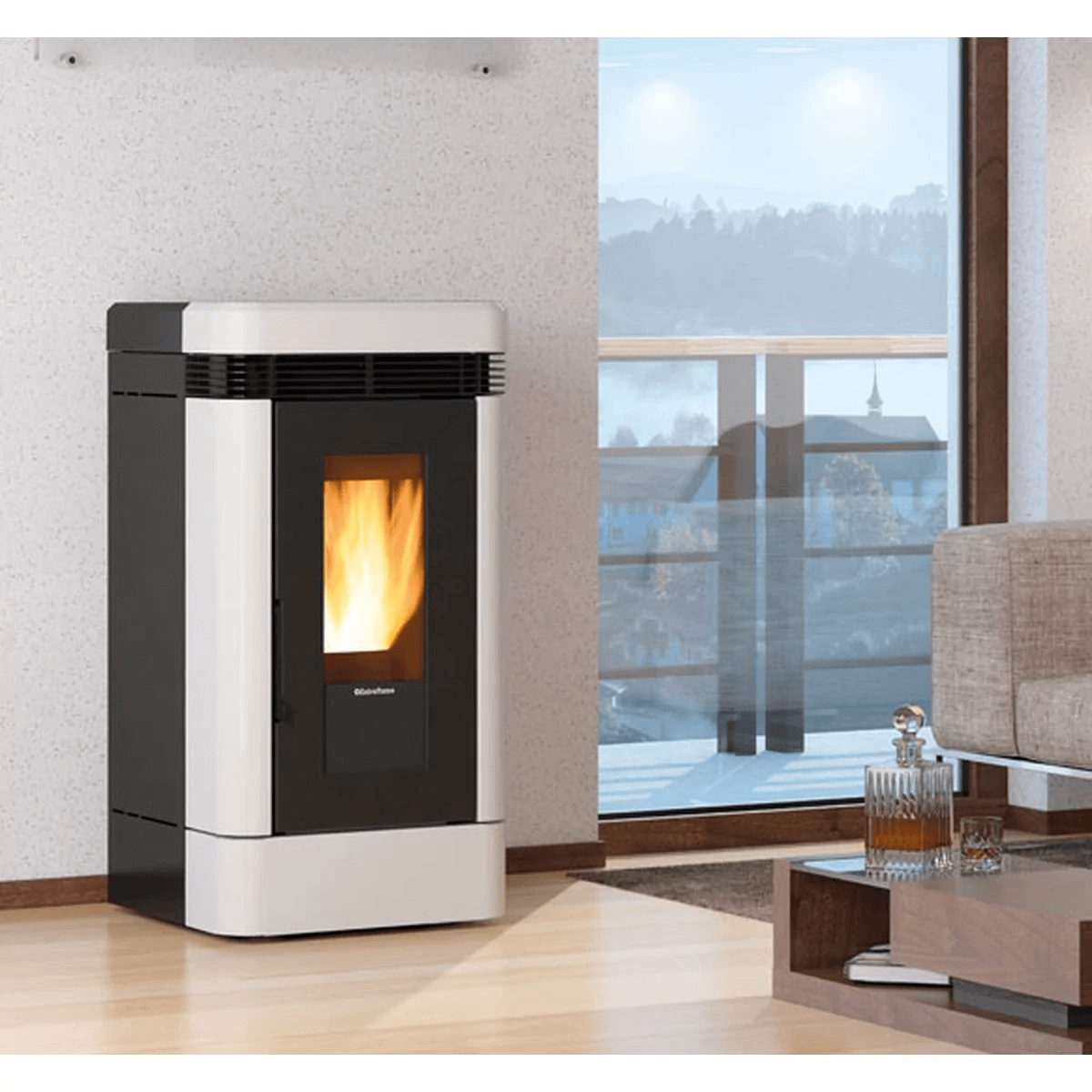Pelletofen La Nordica Extraflame Lucia mit 12 kW