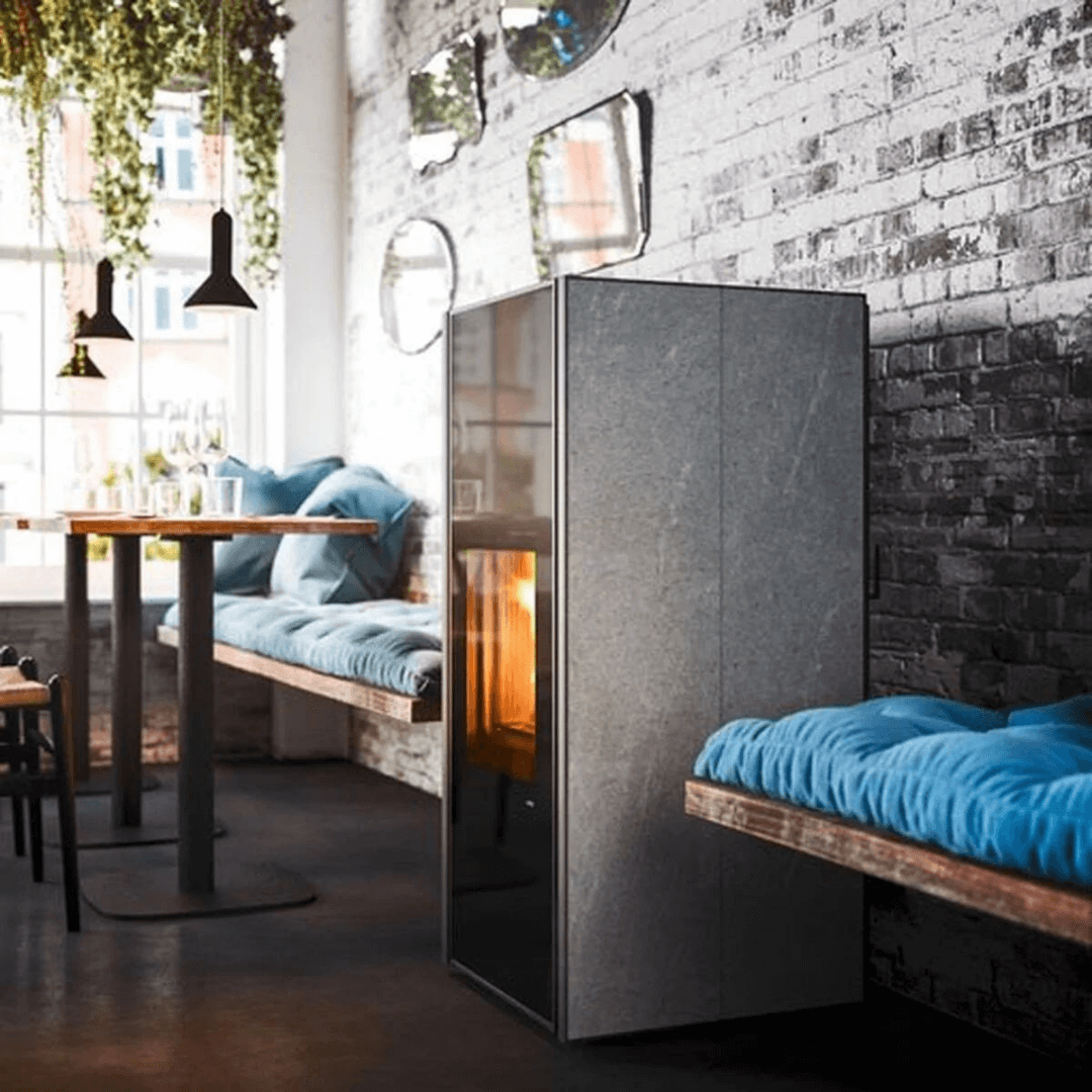  raumluftunabhängiger Pelletofen mit Wi-Fi-Funktion