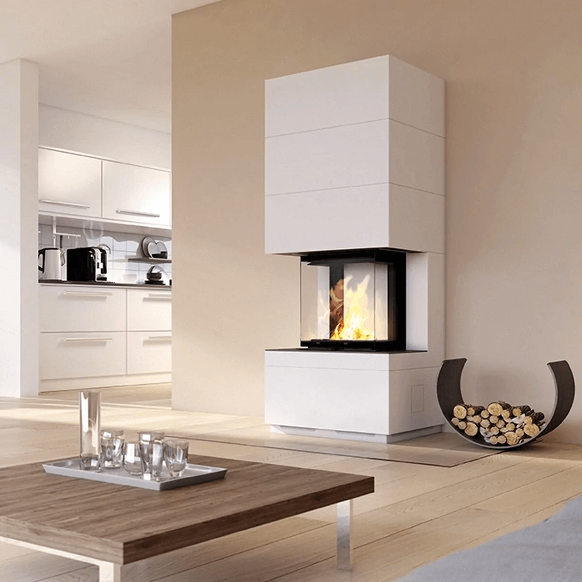 KAMINBAUSATZ CAMINA S12 HOCH - SPEICHERKAMIN - HOCHSCHIEBBAR