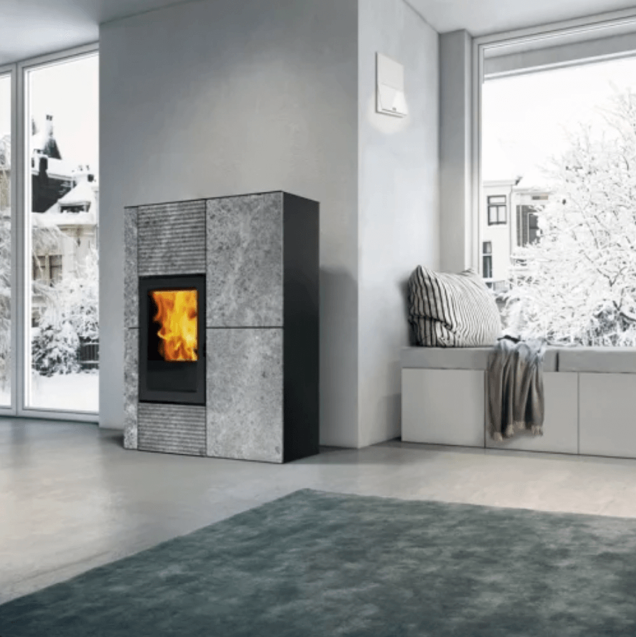 Pelletofen Edilkamin BLADE2 12 UP - Naturstein - 12,1 kW