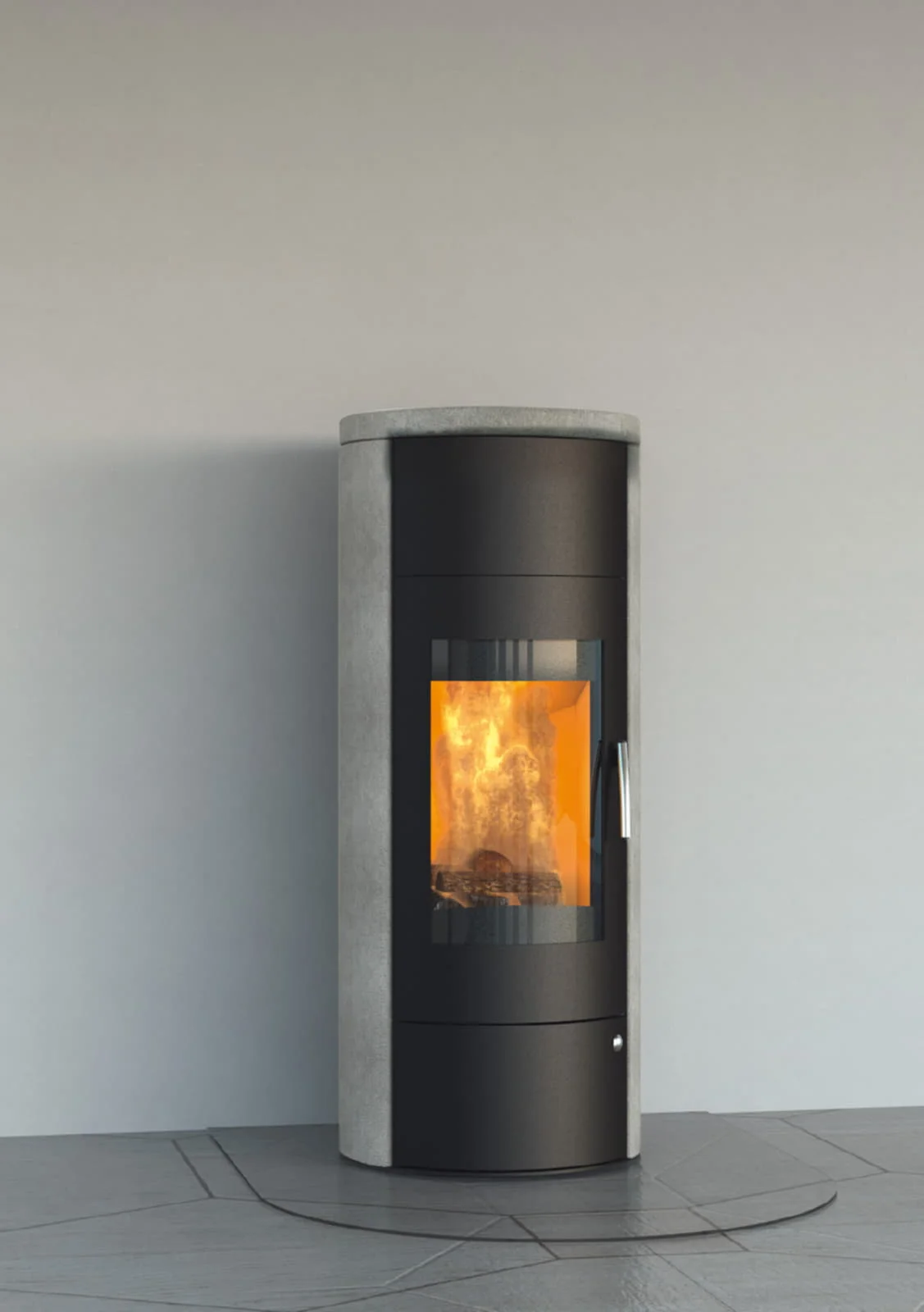 wassergeführter Kaminofen Königshütte Taurus Aqua Naturstein - 8 kW