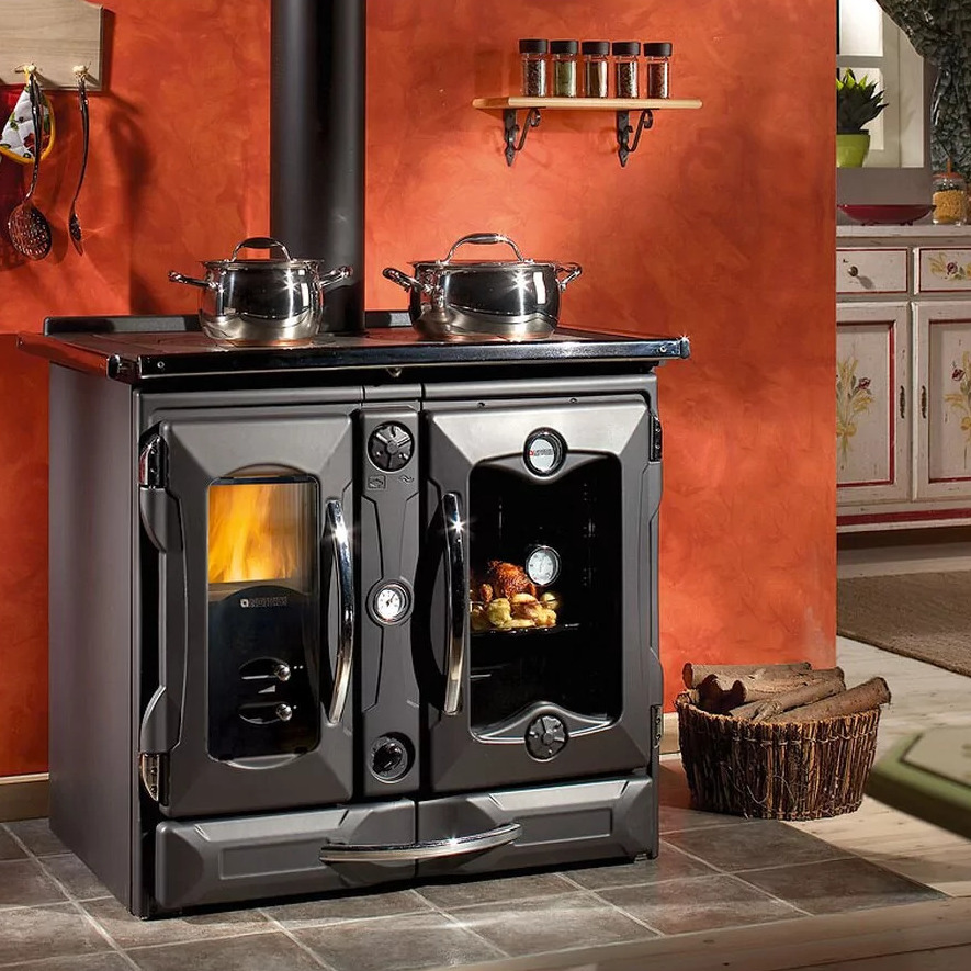 Küchenherd wassergeführt La Nordica Termosuprema Compact D.S.A. Nero