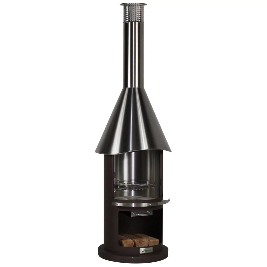 Gartengrill von Firestar in Anthrazit