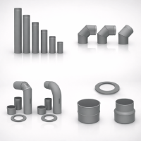 Senotherm lackiert, 2 mm Wandstärke, Farbe GRAU