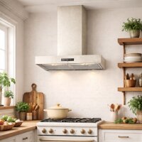 Dunstabzugshaube verputzt