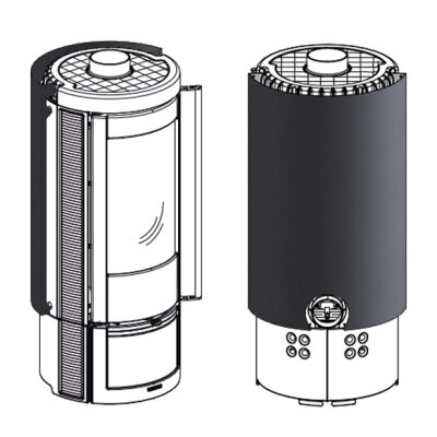 Hitzeschutzschirm für die Rückseite