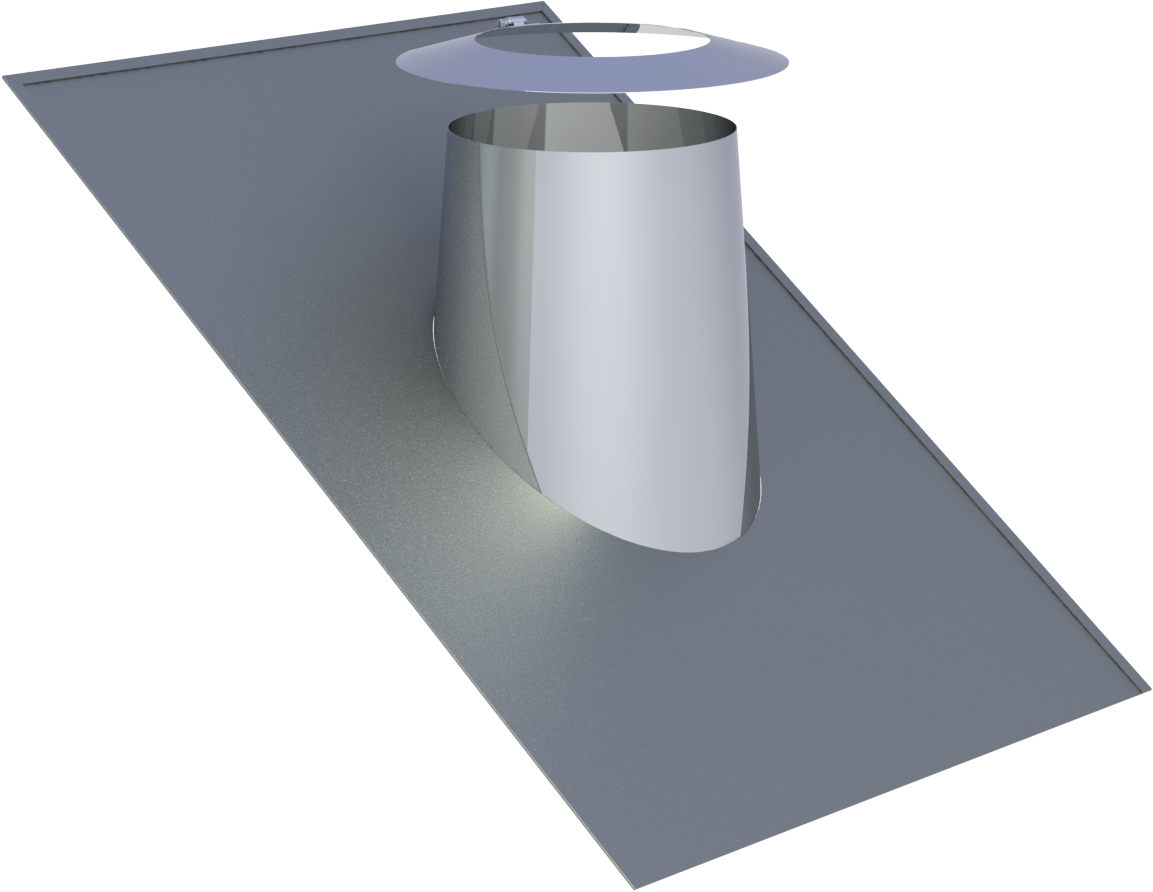 Dachdurchführung und Blende