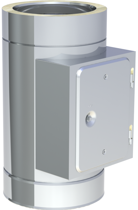 Zweite Reinigungsöffnung/ Prüföffnung