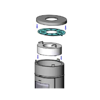 Speicherstein in Verbindung mit niedrigem Topmodul