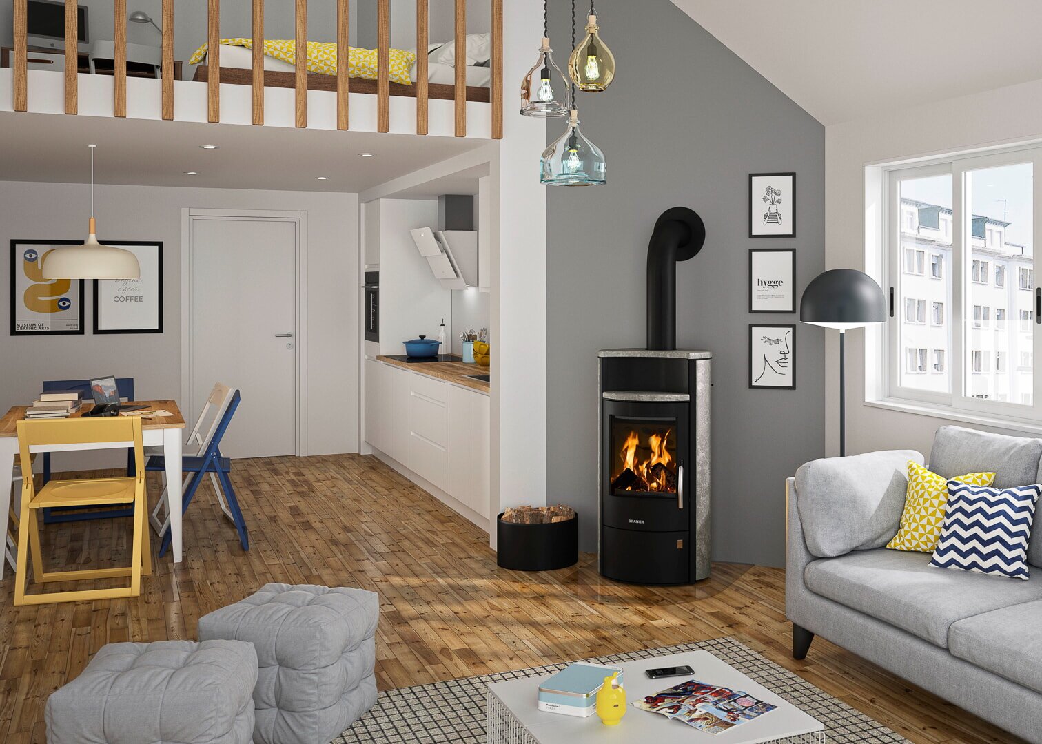 Kaminofen wassergeführt Oranier Pori Aqua - 10 kW