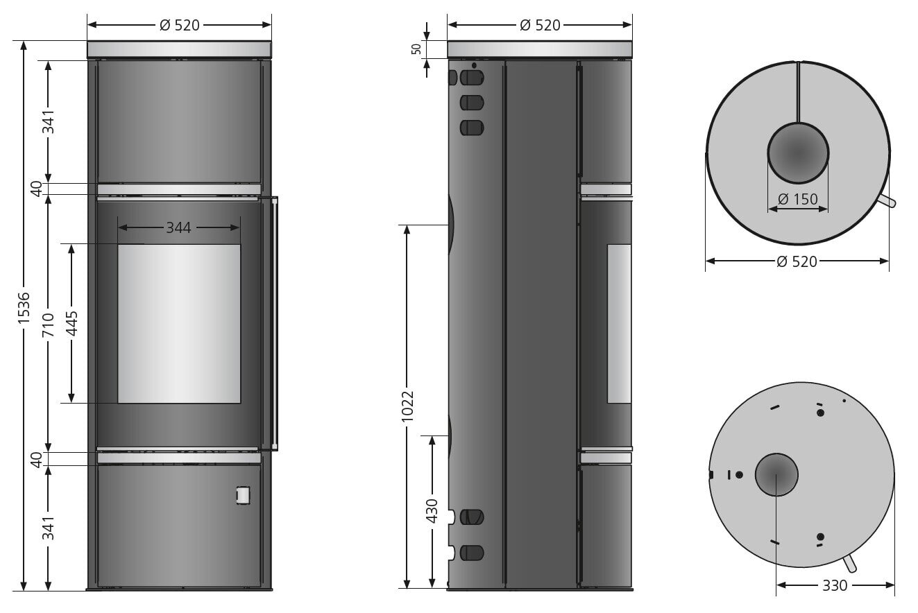 Kaminofen Oranier Arena W+ 2.0 - 7 kW