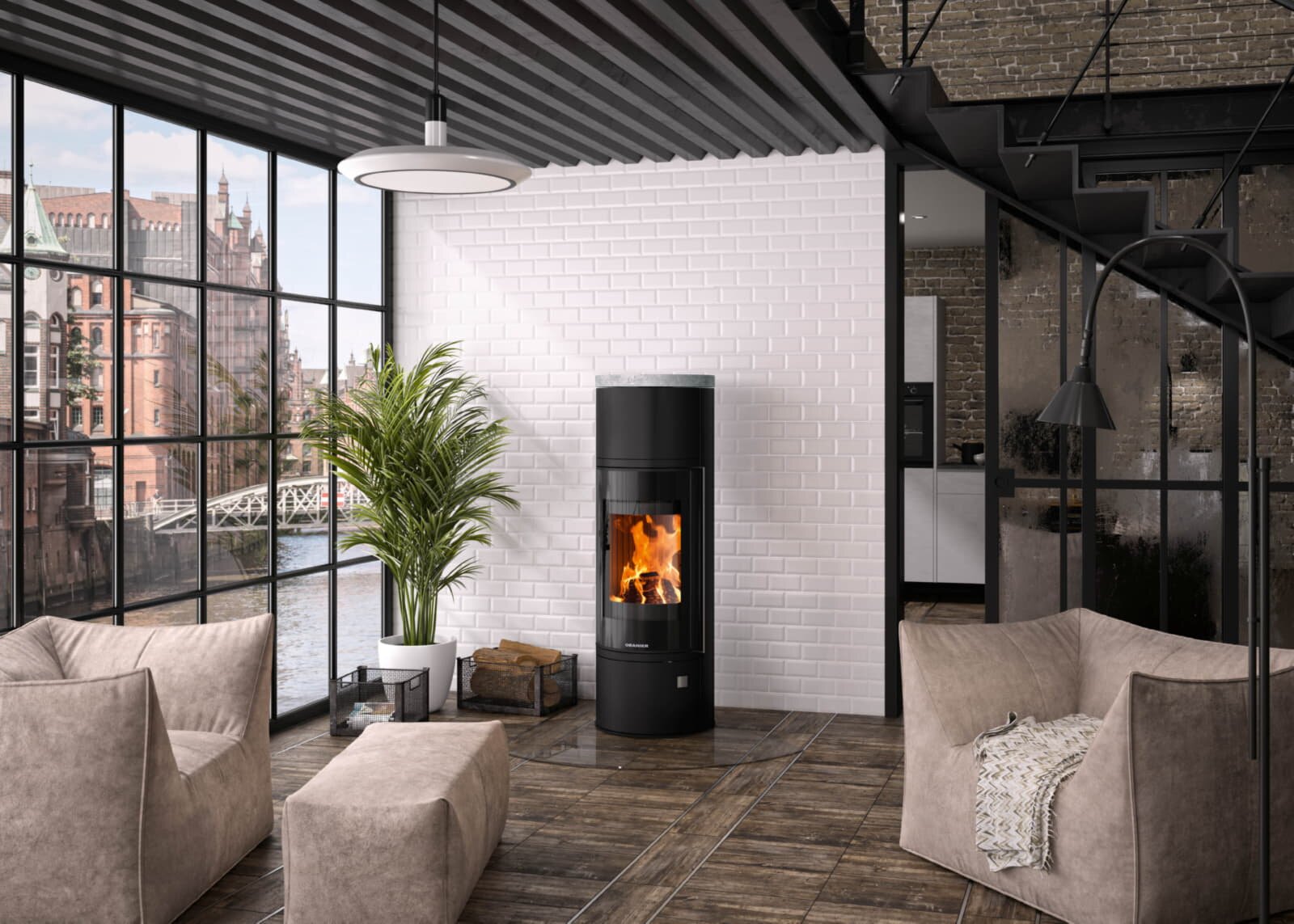 Kaminofen wassergeführt Oranier Arena Aqua 2.0 - 8,5 kW