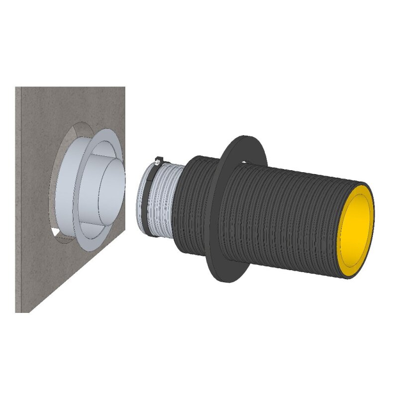 CB Schornstein-Verbrennungsluftstutzen für LAS Ringspalt
