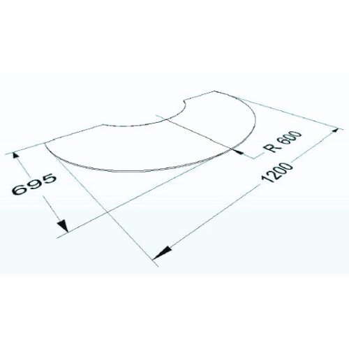 Jydepejsen Glas - Vorlegeplatte für Elegance,...