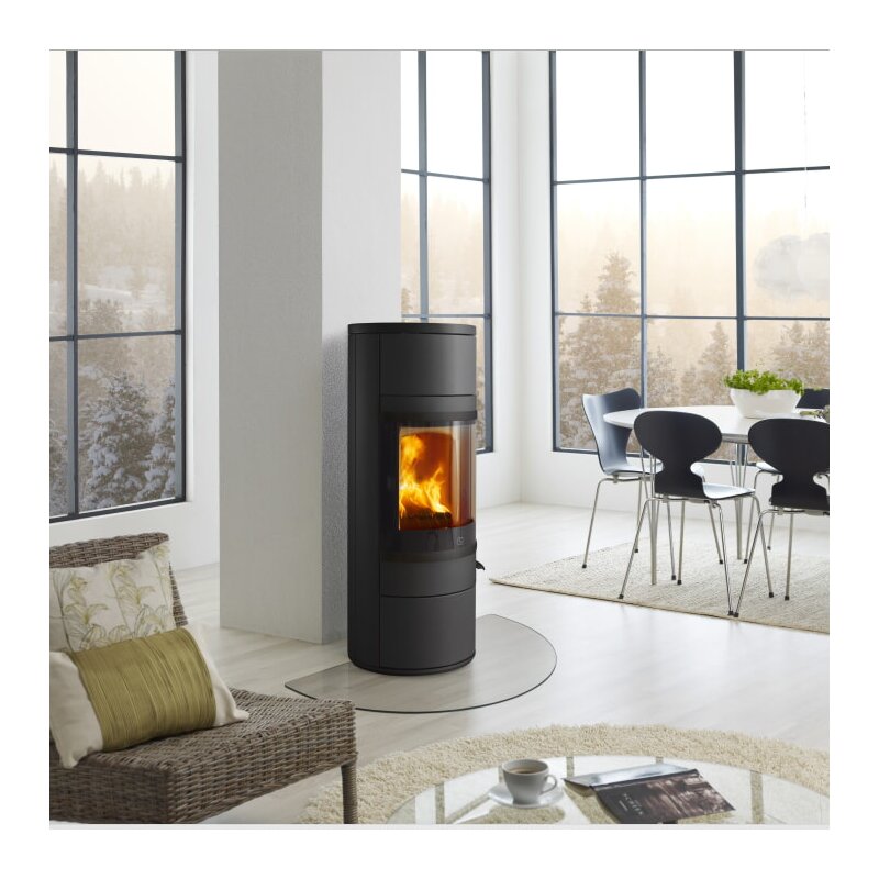 Kaminofen SCAN 83-1, Griff und Leisten schwarz - 5 kW (RLU)
