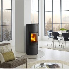 Kaminofen SCAN 83-1, Griff und Leisten schwarz - 5 kW (RLU)