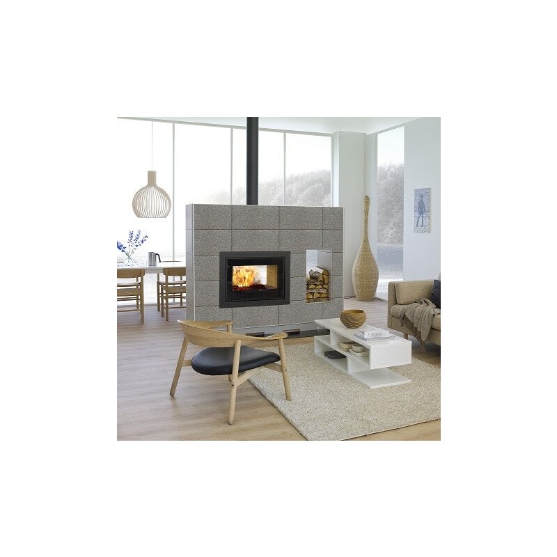 Kamineinsatz SCAN DSA 12 - 9 kW - Schwarz