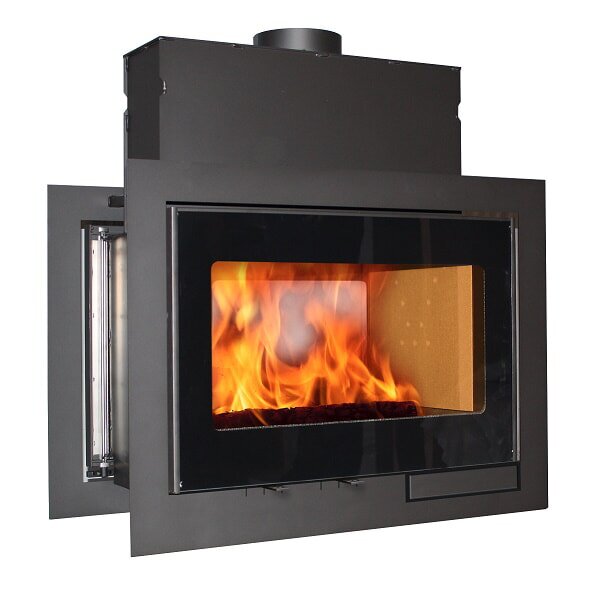 Kamineinsatz SCAN DSA 12 - 9 kW - Schwarz