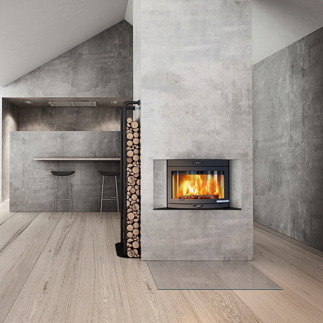 Kamineinsatz Guss Jotul I 400 - 6 kW - schwarz lackiert (BP)