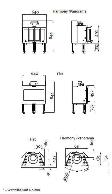 Kamineinsatz Guss Jotul I 400 - 6 kW - schwarz lackiert (BP)