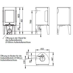 Kaminofen Gussofen Jotul F 162 - 5 kW - schwarz lackiert (BP)