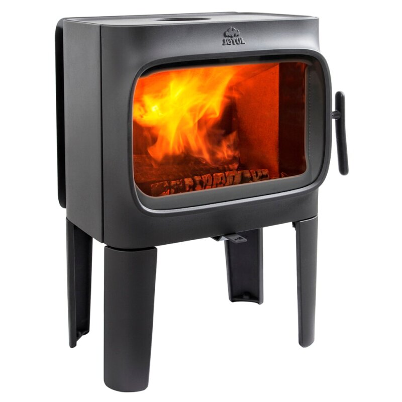 Kaminofen Gussofen Jotul F 305 LL R (mit Hitzeschutzplatten) - 7 KW - schwarz lackiert (BP)