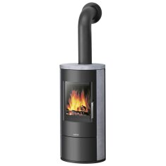 Kaminofen Justus Austin 5 - 5 kW - Stahl Schwarz - Verkleidung Speckstein