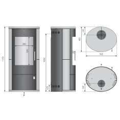 Kaminofen Justus Austin 7 - 7 kW