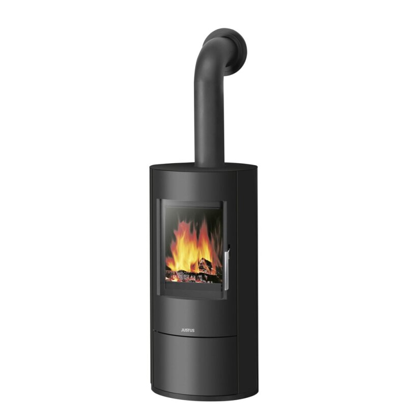 Kaminofen Justus Austin 7 - 7 kW - Stahl Schwarz