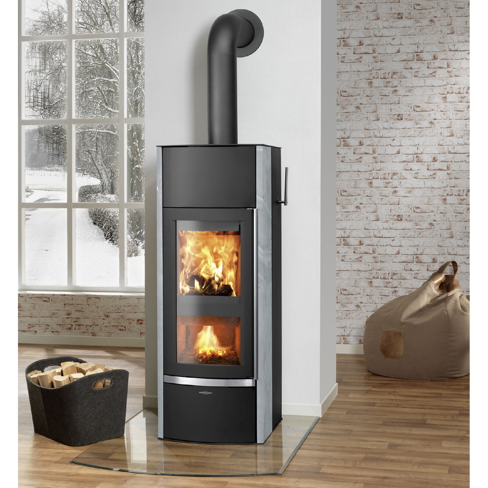 Kaminofen wassergeführt Oranier Hektos Aqua - 10,5 kW