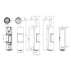 Kaminofen Austroflamm Stila - Gussgrau - 5 kW