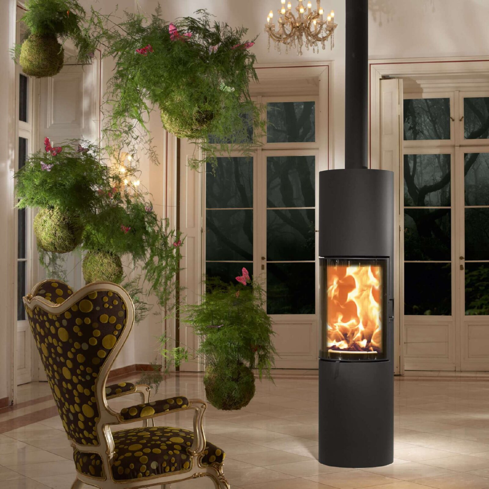 Kaminofen Austroflamm Stila - Gussgrau - 5 kW