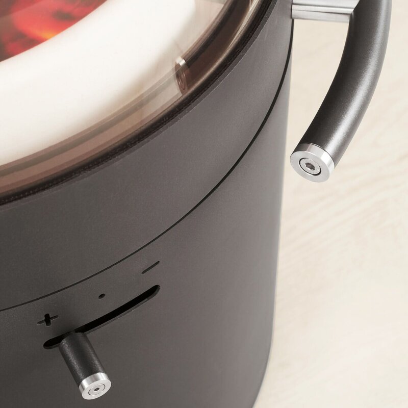 Kaminofen Austroflamm Tower Xtra 2.0 - 4 kW - Gussgrau (Wärmespeicherung)