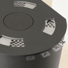 Kaminofen Austroflamm Tower Xtra 2.0 - 4 kW - Gussgrau (Wärmespeicherung)