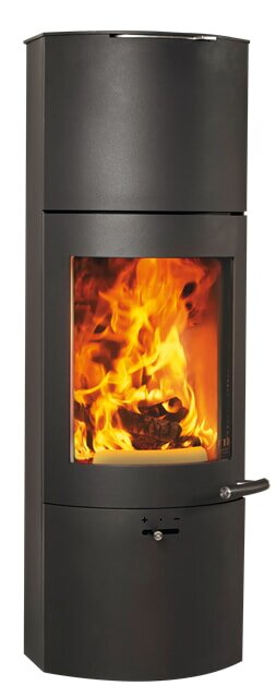 Kaminofen Austroflamm Tower Xtra 2.0 - 4 kW - Gussgrau (Wärmespeicherung)