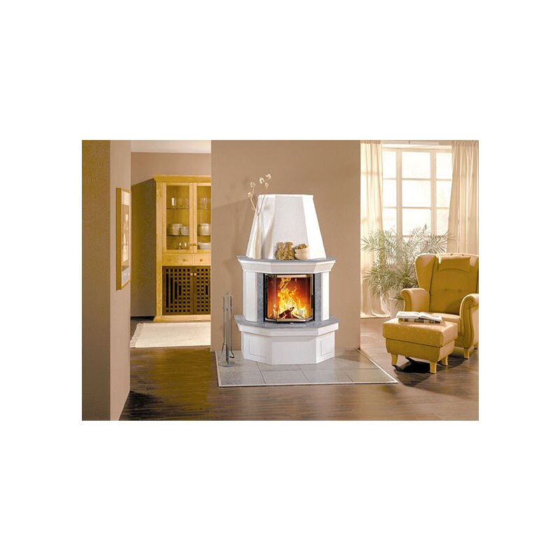 Kaminbausatz Camina S4 Eck - 7 kW - Speicherkamin