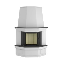 Kaminbausatz Camina S4 Eck - 7 kW - Speicherkamin