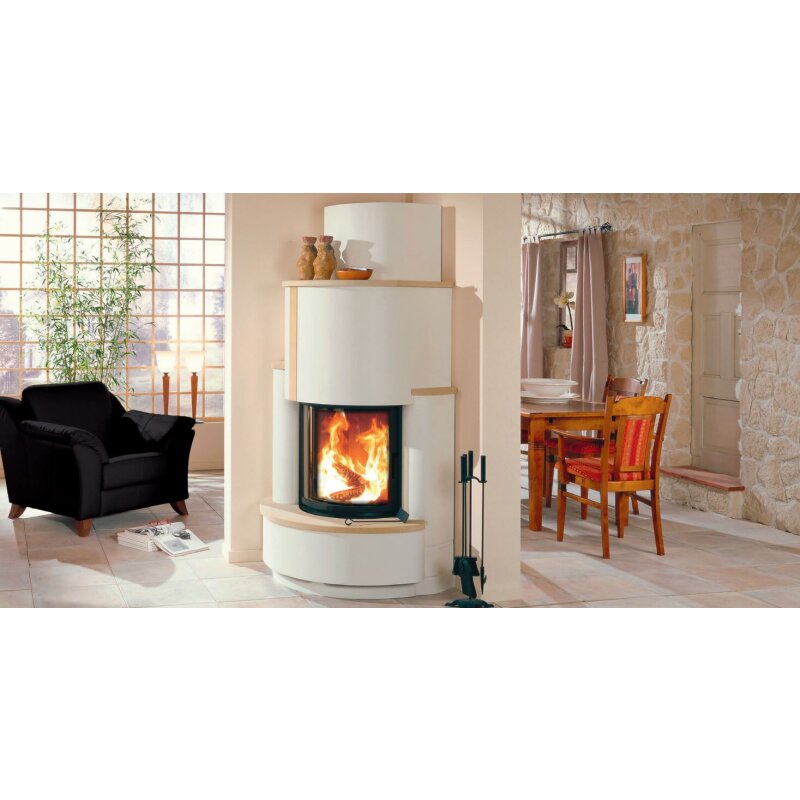 Kaminbausatz Camina S5 Eck - 7 kW - Speicherkamin