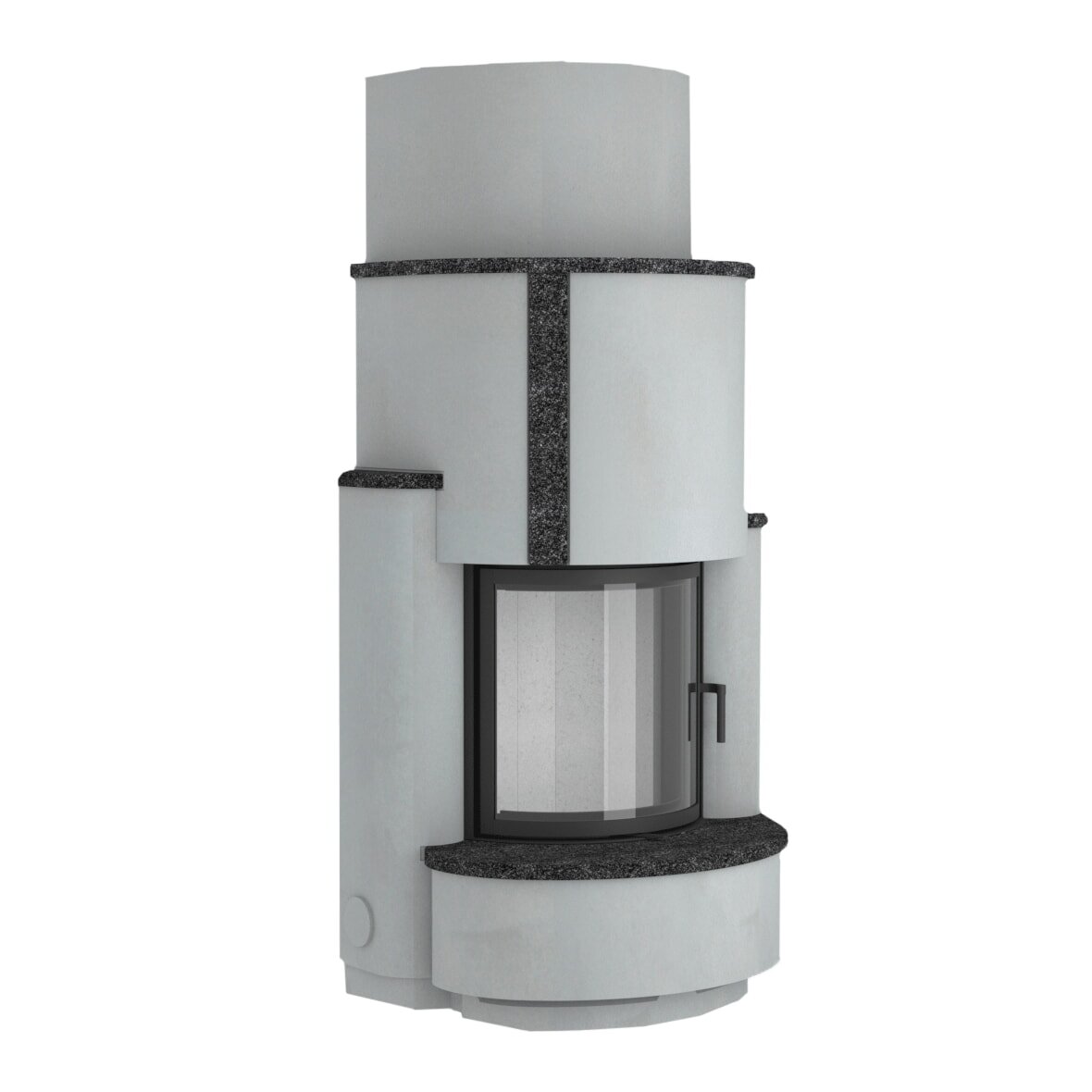 Kaminbausatz Camina S5 Eck - 7 kW - Speicherkamin