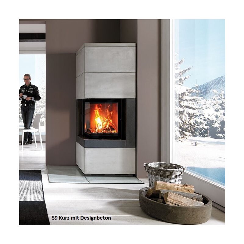 Kaminbausatz Camina S9 Kurz - 7 kW - Speicherkamin