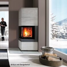 Kaminbausatz Camina S9 Kurz - 7 kW - Speicherkamin