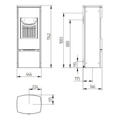 Kaminofen Jydepejsen Bella - 5 kW