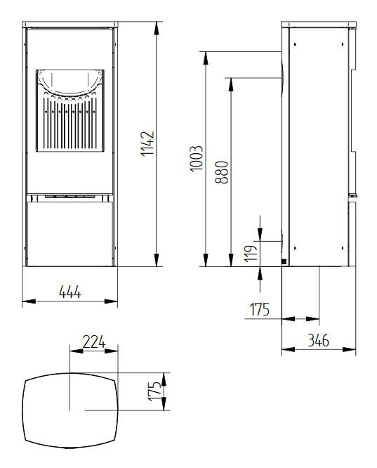 Kaminofen Jydepejsen Bella - 5 kW