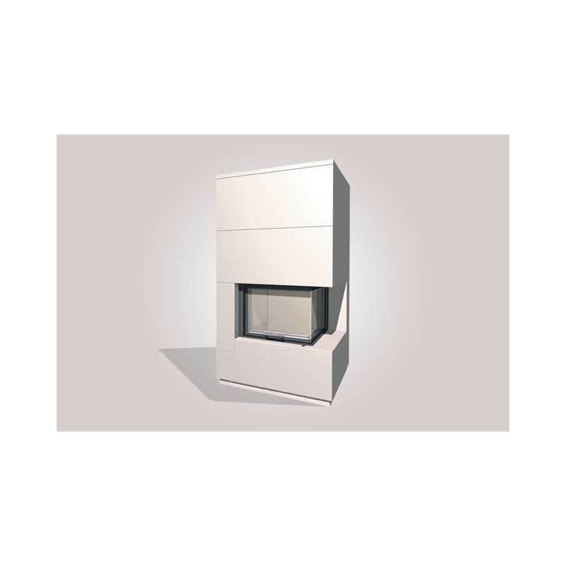 Kaminbausatz Camina S10 - 14,9 kW - Speicherkamin - wasserführend - Speicherbeton