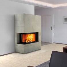 Kaminbausatz Camina S10 - 14,9 kW - Speicherkamin - wasserführend - Speicherbeton