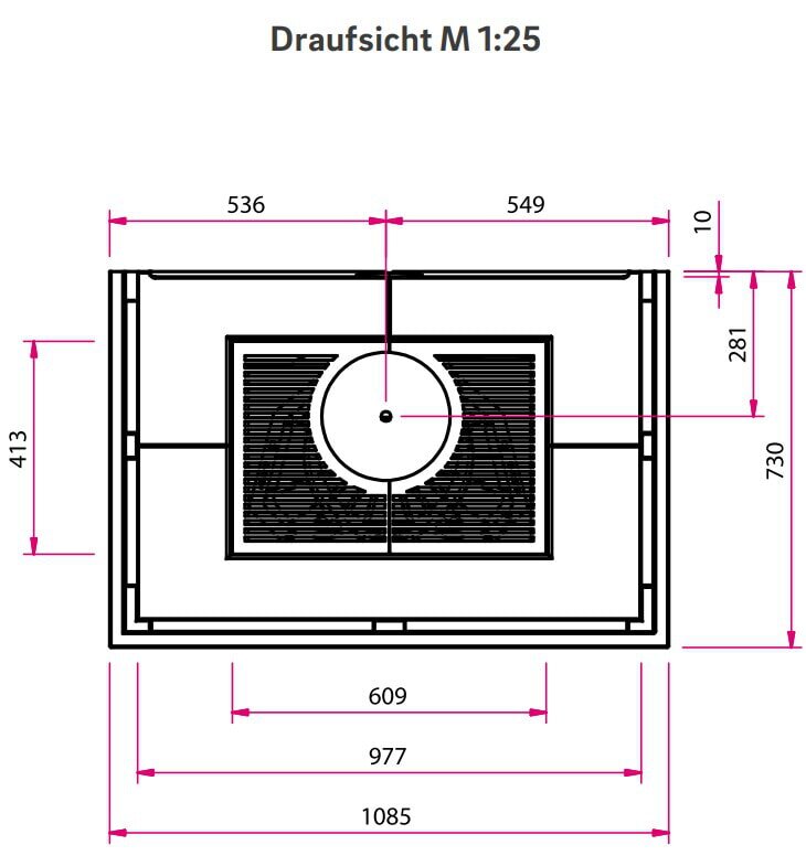 Kaminbausatz Camina S10 - 14,9 kW - Speicherkamin - wasserführend - Speicherbeton
