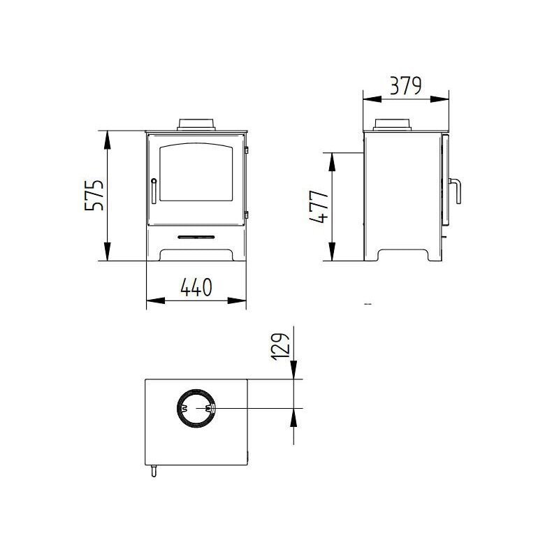 Kaminofen Jydepejsen Country 575 - 5 kW