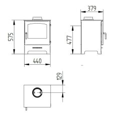 Kaminofen Jydepejsen Country 575 - 5 kW